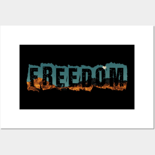 Freedom is the key to be happy (Moon) Posters and Art